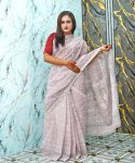 Premium Tangail Weaved 100% Cotton Water Print Saree ✨প্রিমিয়াম টাঙ্গাইল তাঁত ১০০% কটন ওয়াটার প্রিন্ট শাড়ি - আরামদায়ক ও মার্জিত ✨
