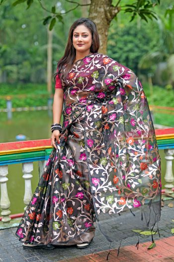 ✨ Premium Indian Muslin Saree✨ ইন্ডিয়ান মসলিন শাড়ি ✨