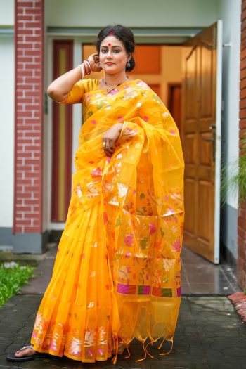 💫Premium Indian Muslin Saree💫 ইন্ডিয়ান মসলিন শাড়ি 💫